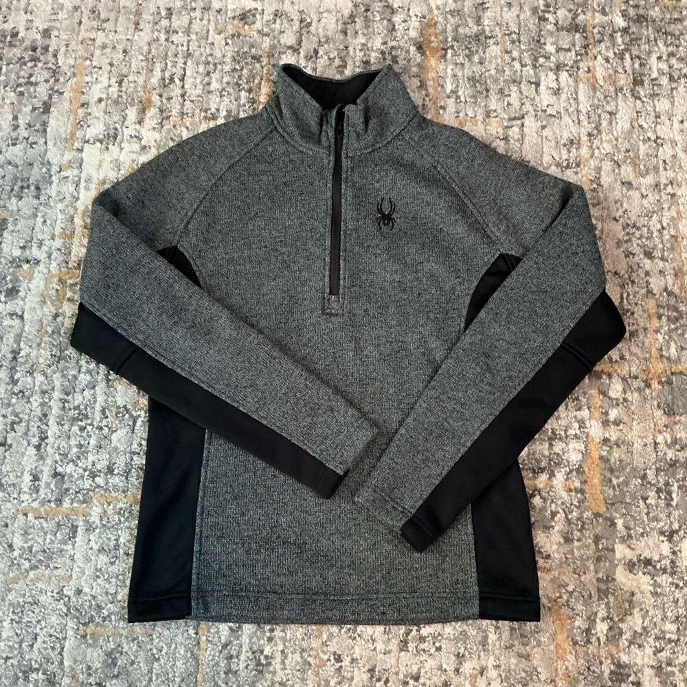 MEN’S SPYDER 1/4 ZIP CORE PULLOVER! EUC! SIZE M